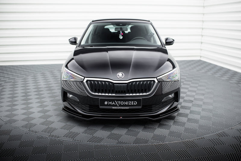 Maxton frontsplitter til Skoda Scala – blank sort – billede 2 af 5