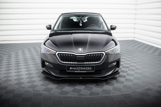 Maxton frontsplitter til Skoda Scala – blank sort – billede 2 af 5