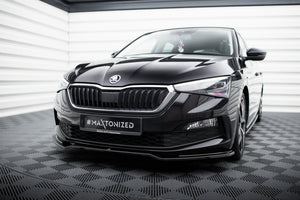 Maxton frontsplitter til Skoda Scala – blank sort – billede 1 af 5