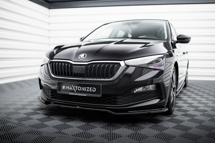 Maxton frontsplitter til Skoda Scala – blank sort – billede 1 af 5