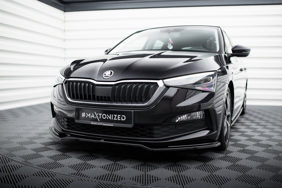 Maxton frontsplitter til Skoda Scala – blank sort – billede 1 af 5