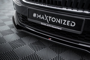 Maxton frontsplitter til Skoda Scala – blank sort – billede 3 af 5