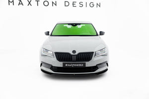Maxton Front Splitter V.2 Skoda Superb Mk3 - Gloss Black
