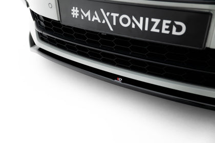 Maxton Front Splitter V.2 Skoda Superb Mk3 - Gloss Black