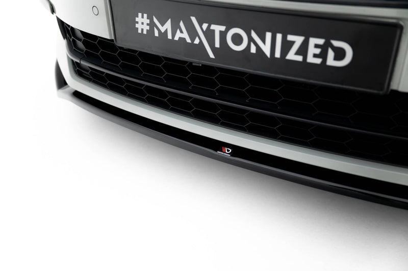 Maxton Front Splitter V.2 Skoda Superb Mk3 - Gloss Black