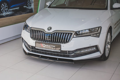 Maxton Front Splitter V.2 Skoda Superb Mk3 Fl - Gloss Black