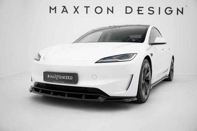 Maxton Front Splitter V.2 Tesla Model 3 Performance Mk1 Facelift