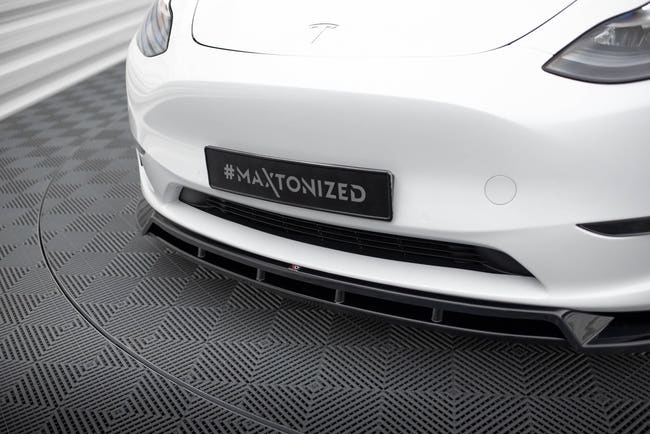 Maxton Front Splitter V.2 Tesla Model Y - Gloss Black