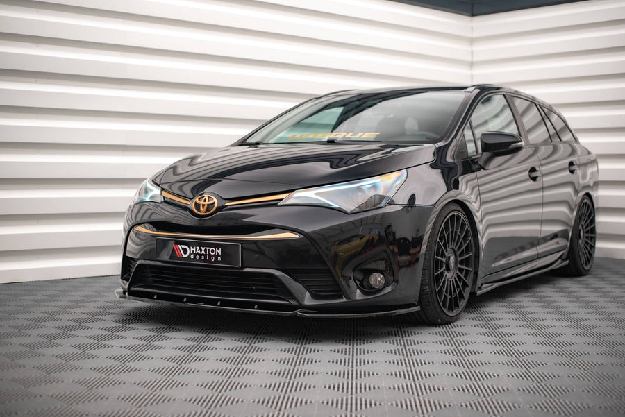 Maxton Front Splitter V.2 Toyota Avensis Mk3 Facelift - Gloss Black