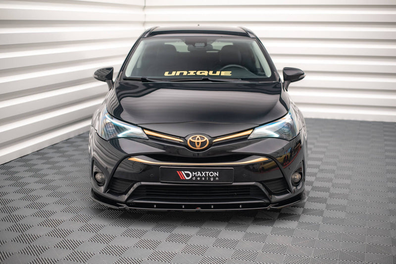 Maxton Front Splitter V.2 Toyota Avensis Mk3 Facelift - Gloss Black