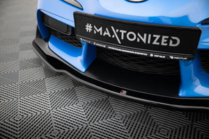 Maxton frontsplitter til Toyota Supra Mk5 – blank sort – billede 3 af 5