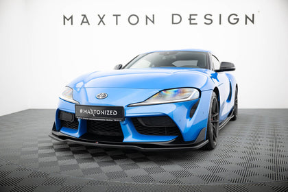 Maxton frontsplitter til Toyota Supra Mk5 – blank sort – billede 1 af 5