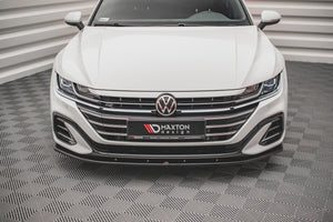 Maxton frontsplitter til Volkswagen Arteon R-Line Sedan / Shooting Brake Mk1 Facelift – blank sort – billede 2 af 4