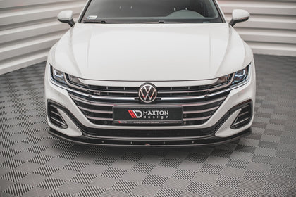 Maxton frontsplitter til Volkswagen Arteon R-Line Sedan / Shooting Brake Mk1 Facelift – blank sort – billede 2 af 4