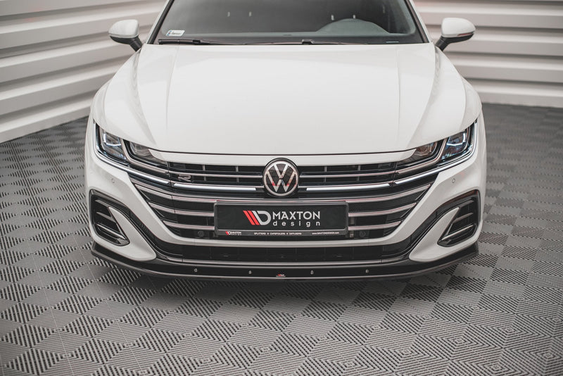 Maxton frontsplitter til Volkswagen Arteon R-Line Sedan / Shooting Brake Mk1 Facelift – blank sort – billede 2 af 4