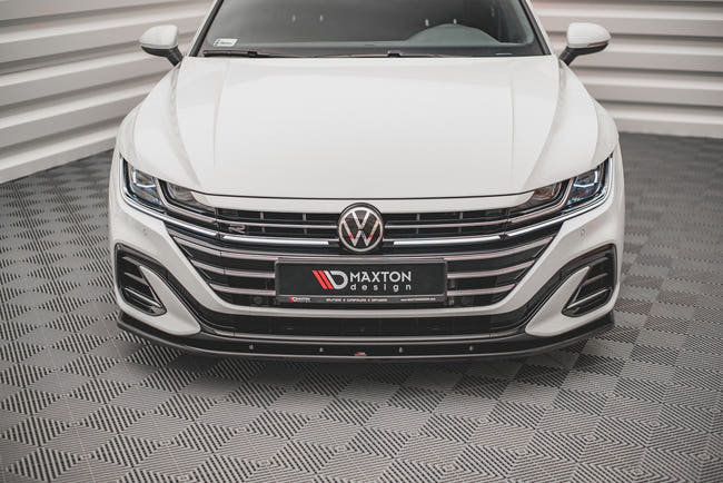 Maxton frontsplitter til Volkswagen Arteon R-Line Sedan / Shooting Brake Mk1 Facelift – blank sort – billede 2 af 4