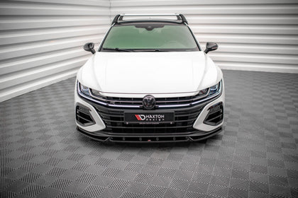 Maxton frontsplitter til Volkswagen Arteon R Sedan / Shooting Brake Mk1 Facelift – blank sort – billede 2 af 5