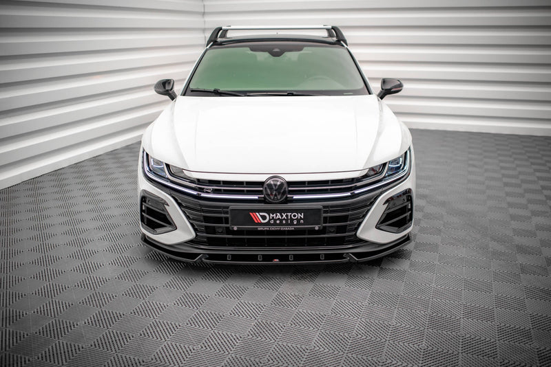 Maxton frontsplitter til Volkswagen Arteon R Sedan / Shooting Brake Mk1 Facelift – blank sort – billede 2 af 5