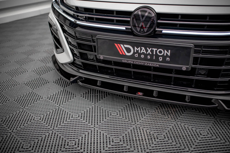 Maxton frontsplitter til Volkswagen Arteon R Sedan / Shooting Brake Mk1 Facelift – blank sort – billede 3 af 5