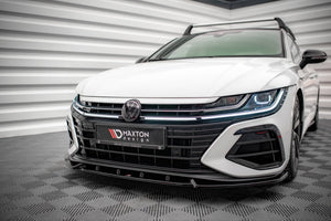 Maxton frontsplitter til Volkswagen Arteon R Sedan / Shooting Brake Mk1 Facelift – blank sort – billede 1 af 5
