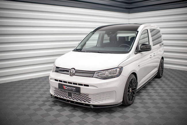 Maxton frontsplitter til Volkswagen Caddy Mk5 – blank sort – billede 1 af 5