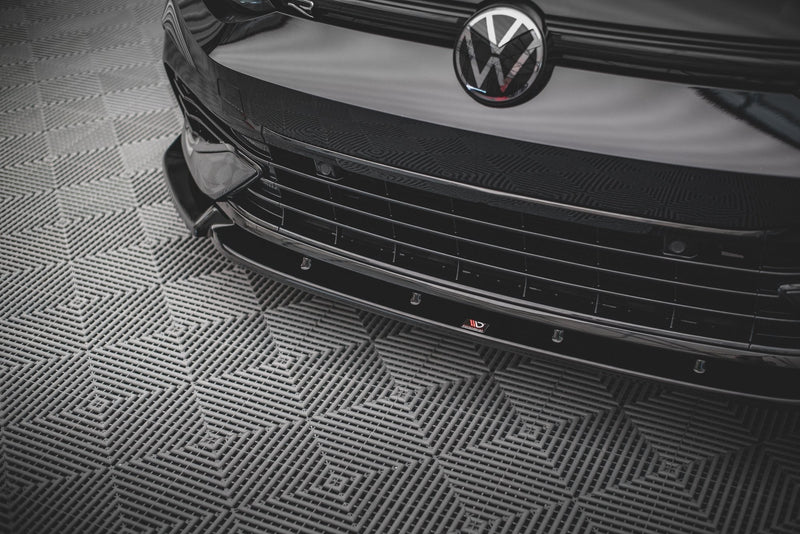 Maxton frontsplitter til Volkswagen Golf R Hatchback / Variant Mk8 – blank sort – billede 3 af 5