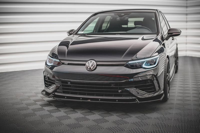Maxton frontsplitter til Volkswagen Golf R Hatchback / Variant Mk8 – blank sort – billede 1 af 5