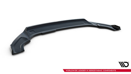 Maxton Front Splitter V.2 VW Golf 7 R / R-Line Facelift - Gloss Black