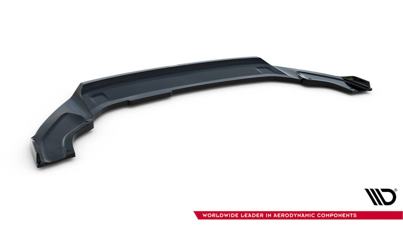 Maxton Front Splitter V.2 VW Golf 7 R / R-Line Facelift - Gloss Black