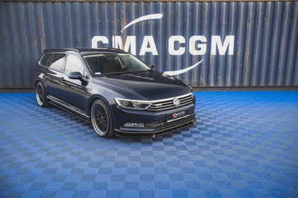 Maxton frontsplitter til Volkswagen Passat B8 – blank sort – billede 1 af 5