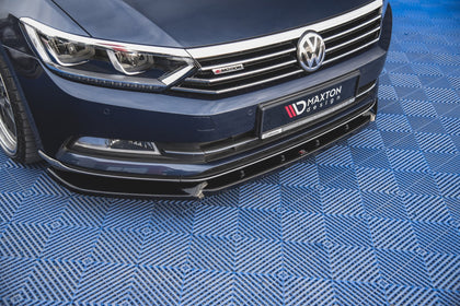 Maxton frontsplitter til Volkswagen Passat B8 – blank sort – billede 3 af 5