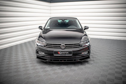 Maxton frontsplitter til Volkswagen Passat B8 Facelift – blank sort – billede 2 af 5
