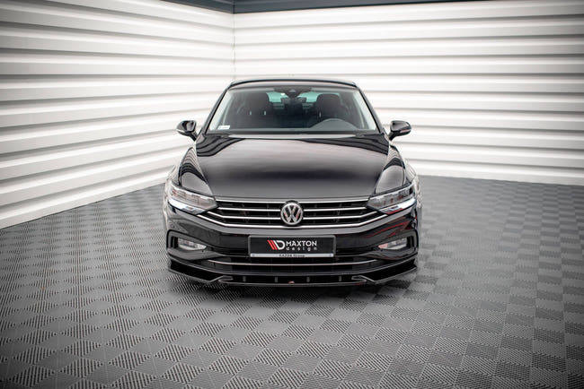 Maxton frontsplitter til Volkswagen Passat B8 Facelift – blank sort – billede 2 af 5