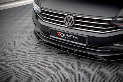 Maxton frontsplitter til Volkswagen Passat B8 Facelift – blank sort – billede 3 af 5