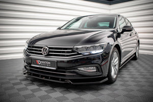 Maxton frontsplitter til Volkswagen Passat B8 Facelift – blank sort – billede 1 af 5