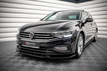 Maxton frontsplitter til Volkswagen Passat B8 Facelift – blank sort – billede 1 af 5