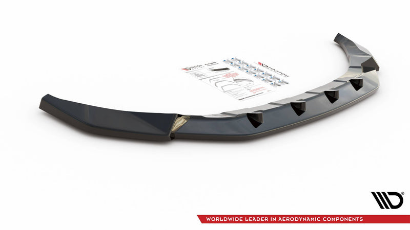 Maxton frontsplitter til Volkswagen T-Roc Mk1 – blank sort – billede 3 af 4