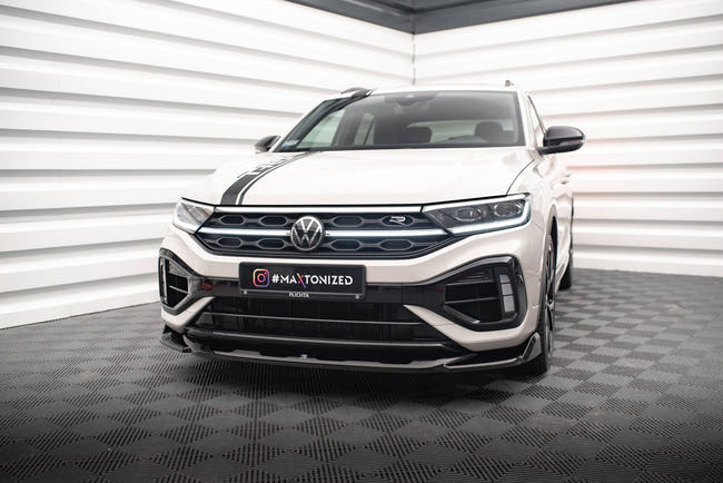 Maxton Front Splitter V.2 Volkswagen T-Roc R Mk1 Facelift - Gloss Black