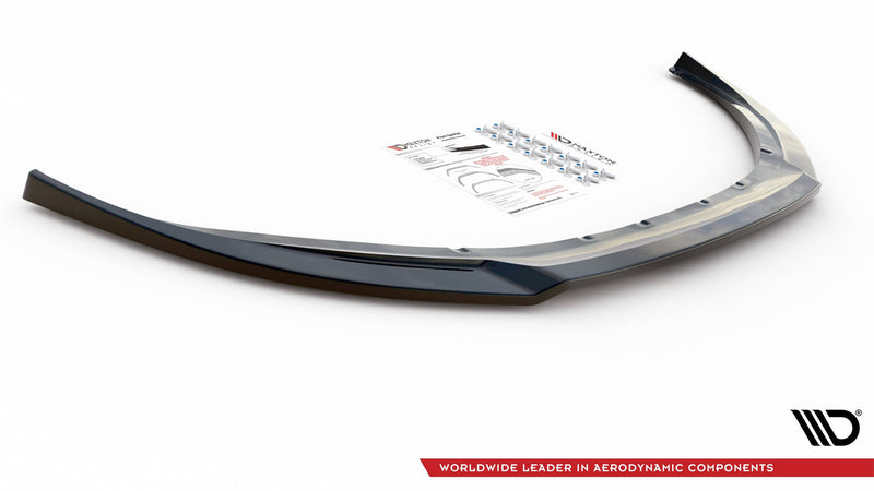 Maxton frontsplitter til Volvo V70 Mk3 – blank sort – billede 4 af 6