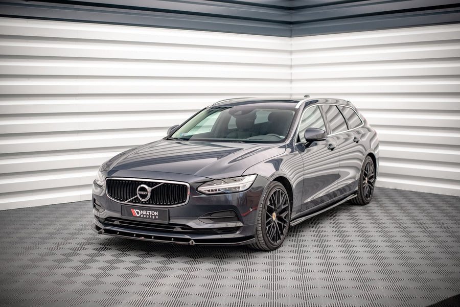Maxton frontsplitter til Volvo V90 Mk2 – blank sort – billede 1 af 4
