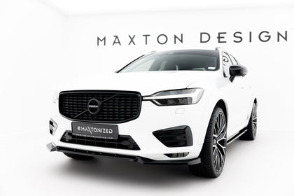 Maxton frontsplitter til Volvo XC60 Mk2 R-Design – blank sort – billede 1 af 5