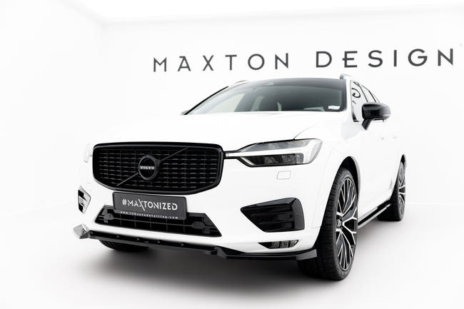 Maxton frontsplitter til Volvo XC60 Mk2 R-Design – blank sort – billede 1 af 5