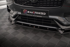 Maxton Front Splitter V.2 Volvo Xc90 R-Design Mk2 Facelift - Gloss Black