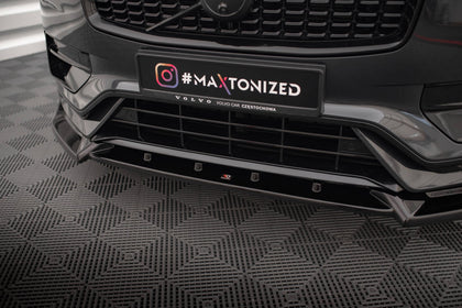 Maxton Front Splitter V.2 Volvo Xc90 R-Design Mk2 Facelift - Gloss Black