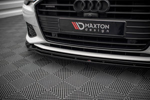Maxton frontsplitter til Audi A6 C8 – blank sort – billede 3 af 6