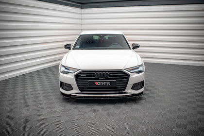 Maxton frontsplitter til Audi A6 C8 – blank sort – billede 4 af 6