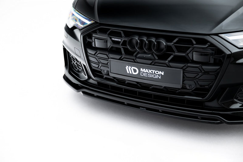 Maxton frontsplitter til Audi A6 S-Line / S6 C8 / C8 Facelift – blank sort – billede 5 af 8