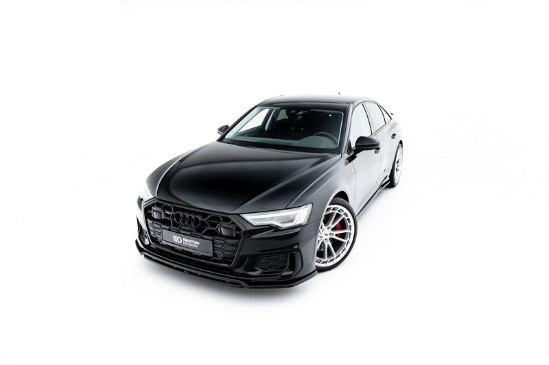 Maxton frontsplitter til Audi A6 S-Line / S6 C8 / C8 Facelift – blank sort – billede 3 af 8