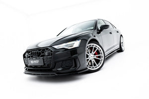 Maxton frontsplitter til Audi A6 S-Line / S6 C8 / C8 Facelift – blank sort – billede 4 af 8
