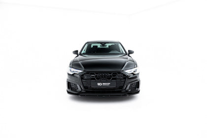 Maxton frontsplitter til Audi A6 S-Line / S6 C8 / C8 Facelift – blank sort – billede 2 af 8